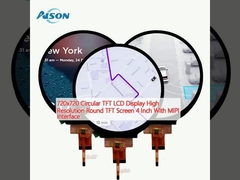 720x720 شاشة LCD TFT دائرية عالية الدقة شاشة TFT مستديرة 4 بوصة مع واجهة MIPI