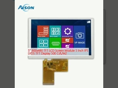 5' 800x480 TFT وحدات شاشة LCD 5 بوصة IPS LVDS شاشة TFT 500 Cd / M2