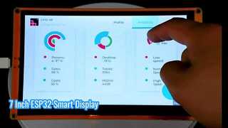 7 بوصة ESP32 800X480 وحدة عرض تعمل باللمس بالسعة