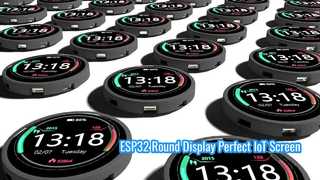 وحدة عرض ESP32-C3 مستديرة مقاس 1.28 بوصة