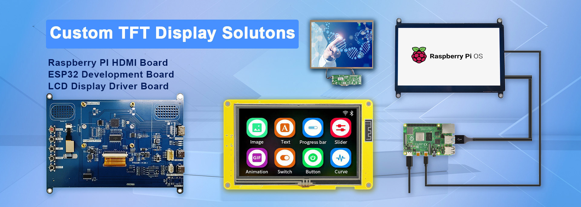 جودة شاشة TFT Lcd مصنع