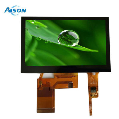 4.3 بوصة 480x272 TFT عرض لمسة سعة 40 دبوس TFT عرض لمسة 400 Cd / M2