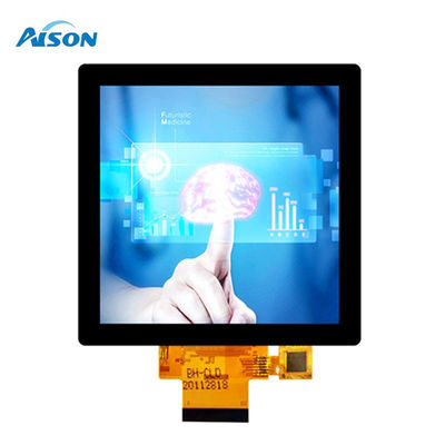 3.95 بوصة مربع TFT شاشة 480x480 مربع لمسة شاشة 300 cd / m2 مع واجهة RGB
