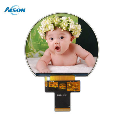 3.54 بوصة 800x640 شاشة TFT مستديرة SPI شاشة TFT 1000 Cd / M2 مع 3SPI + 18Bit واجهة RGB