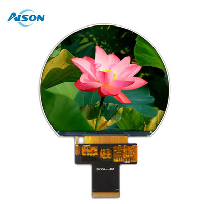 3.54 بوصة 800x640 شاشة TFT مستديرة SPI شاشة TFT 1000 Cd / M2 مع 3SPI + 18Bit واجهة RGB