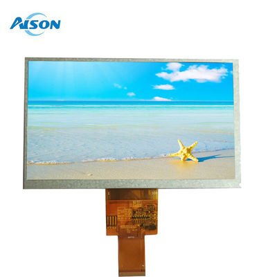 7 بوصة لوحة TFT 450 cd/m2 40 Pin لوحة 800x480 مع 24 BIT واجهة RGB 40Pin