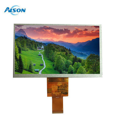 7 بوصة لوحة TFT 450 cd/m2 40 Pin لوحة 800x480 مع 24 BIT واجهة RGB 40Pin