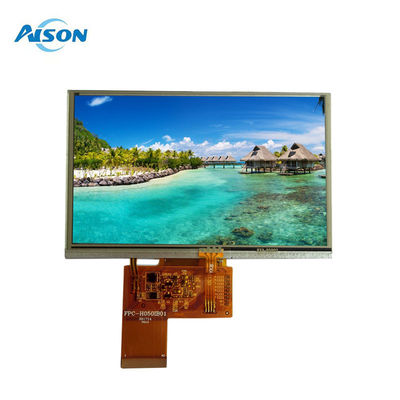 5.0 IPS TFT LCD Module، TFT 5 بوصات مع لوحة لمس مقاومة 800X480