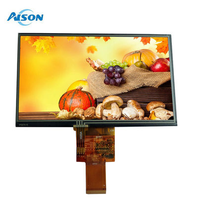 شاشة RTP TFT 7 " 800X480 دقة واجهة RGB 40 دبوس للتطبيق الصناعي