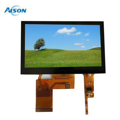 4.3 بوصة IPS LCD Module 480x272 شاشة لمس TFT سعة 450 Cd / M2 RGB 24 بت واجهة