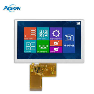 5 بوصة IPS وحدة شاشة LCD 800x480 وحدة شاشة صناعية 40 دبوس مع واجهة RGB