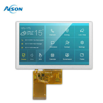 5 بوصة IPS وحدة شاشة LCD 800x480 وحدة شاشة صناعية 40 دبوس مع واجهة RGB