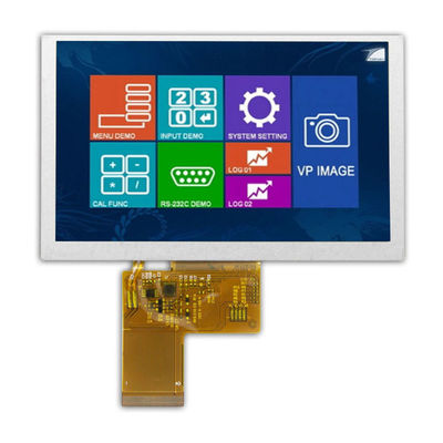 شاشة TFT مخصصة مقاس 5 بوصات ذات سطوع عالٍ، شاشات TFT قابلة للقراءة في ضوء الشمس 2500 شمعة/متر مربع