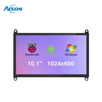 10شاشة راسبري باي 1024X600 HDMI USB لمس شاشة 450 cd / m2