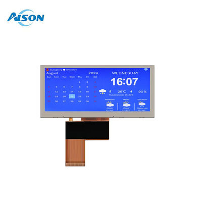 3.9 بوصة 480x128 شريط المناظر الطبيعية نوع شاشة LCD 500 Cd / M2 شريط تمدد شاشة LCD مخصصة