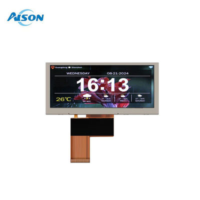 3.9 بوصة 480x128 شريط المناظر الطبيعية نوع شاشة LCD 500 Cd / M2 شريط تمدد شاشة LCD مخصصة