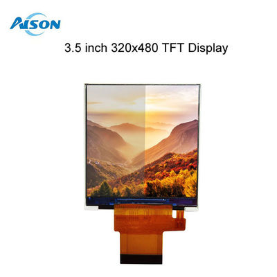 3.5 بوصة TFT LCD الوحدة 320x480 لقطة لوحة LCD 500 cd/m2 واجهة MCU/RGB