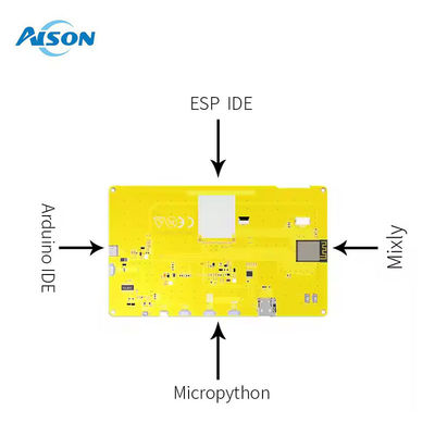 7 بوصة ESP32 وحدة عرض 5 فولت شاشات لمس سعة 500mA 8M PSRAM LVGL