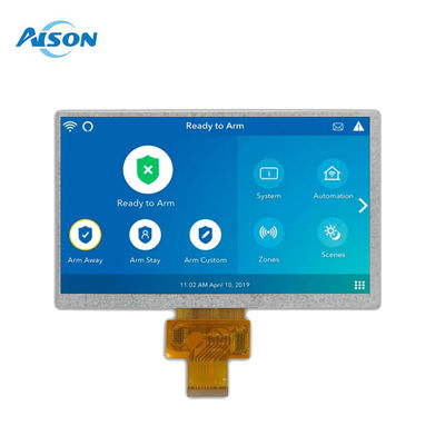 -40 إلى 95 درجة 7 بوصة وحدة عرض LCD مخصصة 40pin واجهة LVDS 500cd / m2