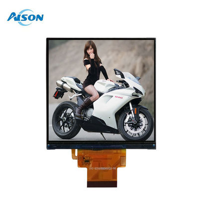 شاشة LCD TFT مربعة مقاس 4 بوصات 480x480 شاشة لمس TFT مربعة 300 شمعة/متر مربع واجهة 3SPI+RGB