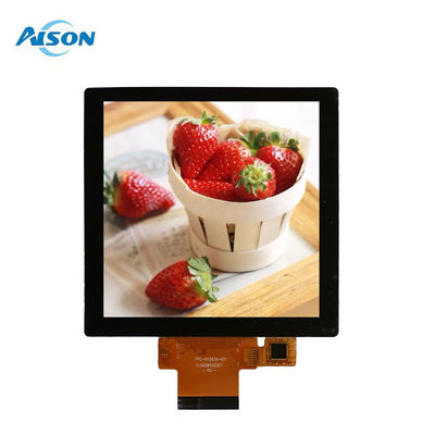 شاشة TFT مربعة 4 بوصات 480x480 مع واجهة RGB مع شاشة لمس 300 cd / m2