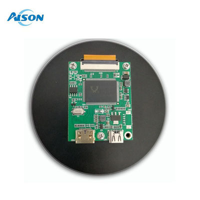 3شاشة لمس مستديرة DSI مقاس.4 بوصة ، 800 × 800 ، IPS ، 10-Point Touch مع HDMI Board Enclosure