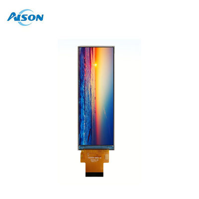 شاشة LCD نوع شريط 4.6 بوصة RGB 40 سنًا بشدة سطوع 300 شمعة/متر مربع ودرجات حرارة تشغيل من -20 إلى 70 درجة