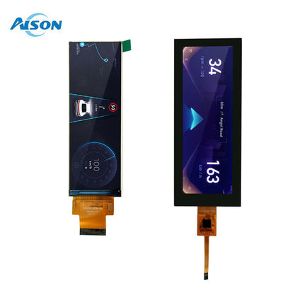 شاشة LCD نوع شريط 4.6 بوصة RGB 40 سنًا بشدة سطوع 300 شمعة/متر مربع ودرجات حرارة تشغيل من -20 إلى 70 درجة