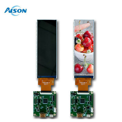 شاشة LCD نوع شريط 4.6 بوصة RGB 40 سنًا بشدة سطوع 300 شمعة/متر مربع ودرجات حرارة تشغيل من -20 إلى 70 درجة