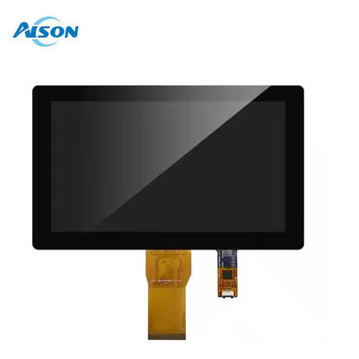شاشة LCD TFT IPS LVDS مقاس 7 بوصات بدقة 1024 × 600، واجهة USB I2C، لوحة لمس سعوية
