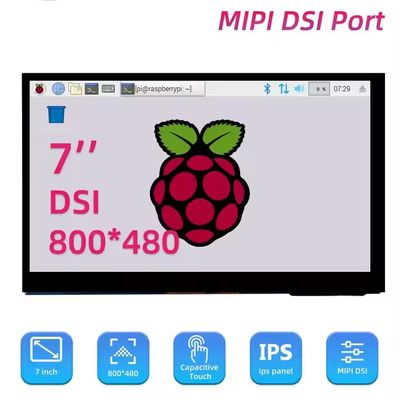 5 بوصة 800x480 MIPI DSI شاشة لمسة LCD لشاشة Raspberry Pi 3 4B
