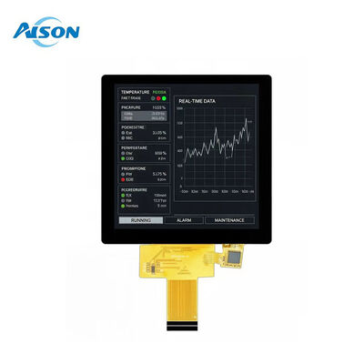 شاشة عرض TFT LCD مربعة MIPI مقاس 3.95 بوصة بدقة 720 × 720 مع شاشة لمس سعوية بإضاءة خلفية LED GT911 للمنزل الذكي صندوق 86
