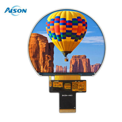 3.54 بوصة 800x640 شاشة TFT مستديرة SPI شاشة TFT 1000 Cd / M2 مع 3SPI + 18Bit واجهة RGB