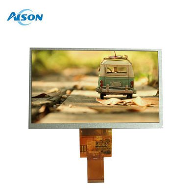 7 بوصة 40 دبوس 800x480 TFT لوحة عرض LCD 400 Cd / M2 واجهة RGB