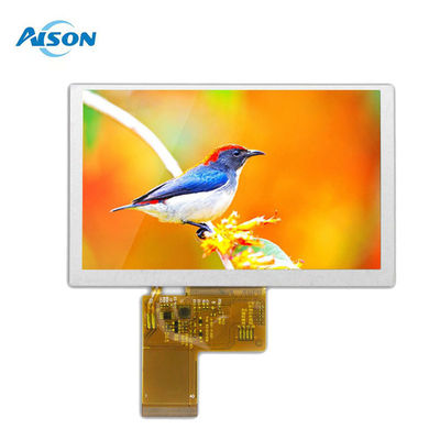 شاشة LCD TFT 5 بوصة 800x480 شاشة 500 Cd / M2 RGB 24 Bit TN 40pin