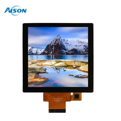 شاشة TFT مربعة 4 بوصات 480x480 مع واجهة RGB مع شاشة لمس 300 cd / m2